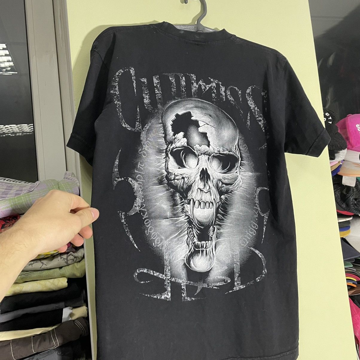 Vintage Vintage Y2K Tee Skulls Dead Face Horror Rock M Size US M / EU 48-50 / 2 - 5 Thumbnail