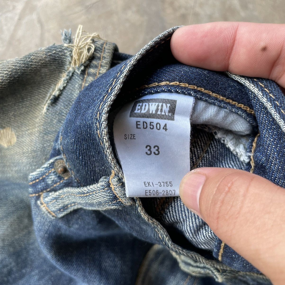 Edwin Vintage Edwin Made In Japan Jeans W33x28 Edwin Denim Pants Size US 33 - 8 Thumbnail