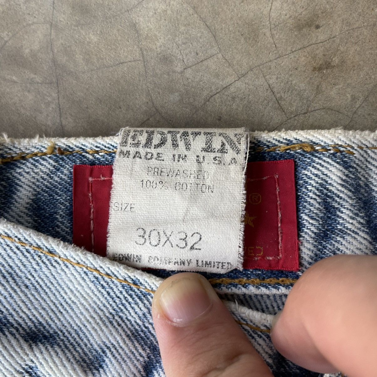 Edwin Vintage Edwin Made In USA Faded Denim Jeans Pants W27x29.5 Size US 27 - 8 Thumbnail