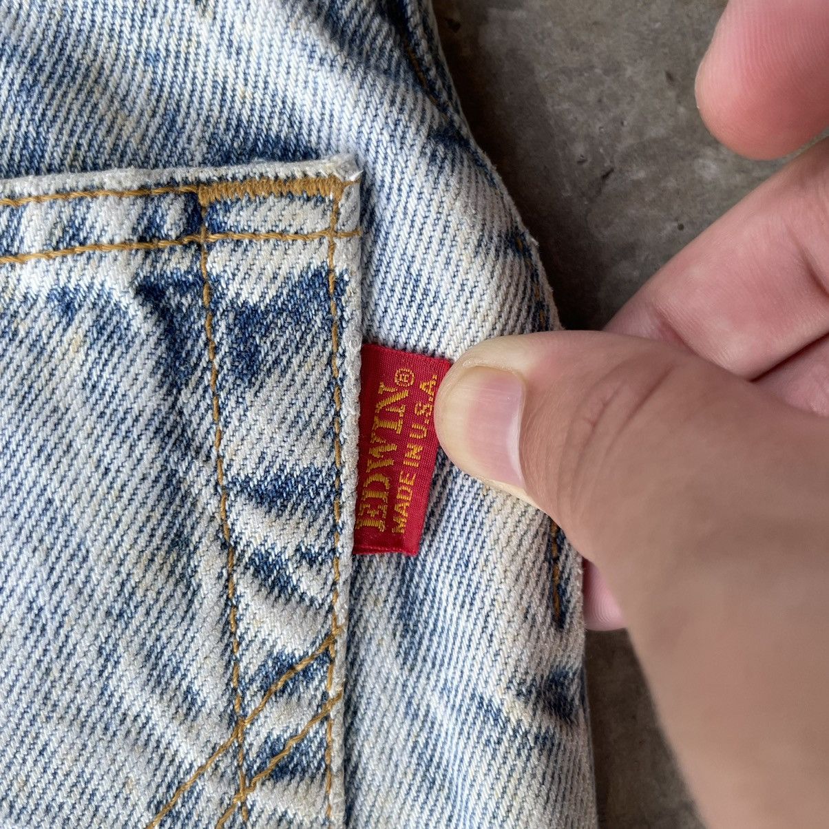 Edwin Vintage Edwin Made In USA Faded Denim Jeans Pants W27x29.5 Size US 27 - 12 Thumbnail