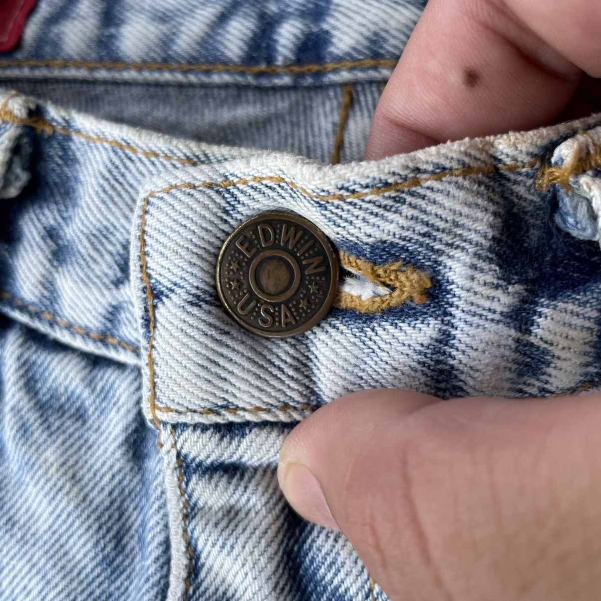 Edwin Vintage Edwin Made In USA Faded Denim Jeans Pants W27x29.5 Size US 27 - 7 Thumbnail