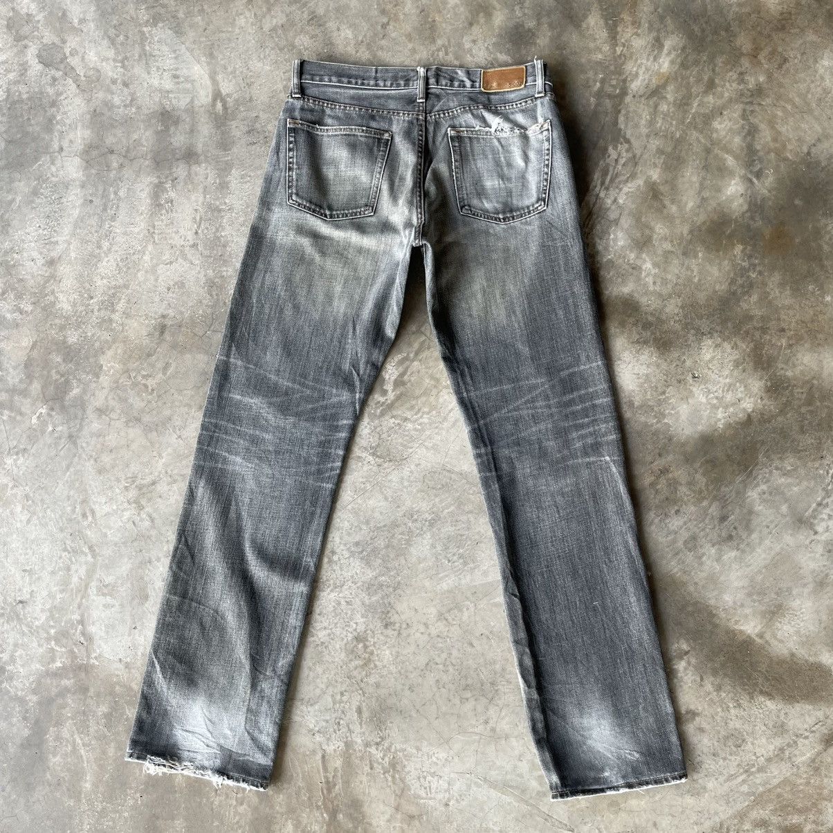 Japanese Brand Vintage Japanese Faded Black Denim Jeans Pants W33x33.5 Size US 33 - 13 Thumbnail