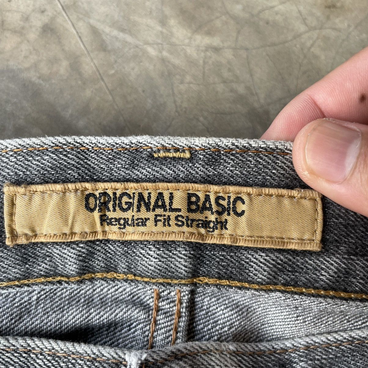 Japanese Brand Vintage Japanese Faded Black Denim Jeans Pants W33x33.5 Size US 33 - 7 Thumbnail