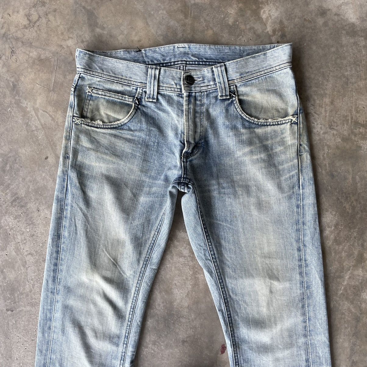 Japanese Brand Vintage Lee Riders Denim W31x33 Lee Riders Faded Jeans Pants Size US 31 - 3 Thumbnail