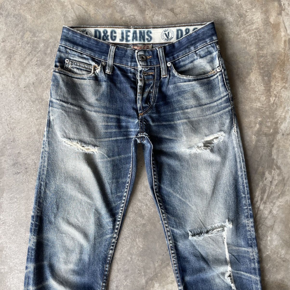 Dolce & Gabbana Vintage Dolce&Cabana Distressed Denim Jeans Pants THRASHED Size US 28 / EU 44 - 3 Thumbnail