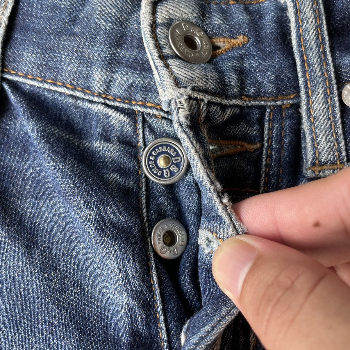 Dolce & Gabbana Vintage Dolce&Cabana Distressed Denim Jeans Pants THRASHED Size US 28 / EU 44 - 7 Thumbnail
