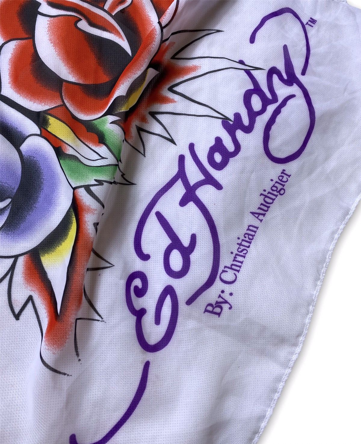 Christian Audigier × Ed Hardy × Vintage Ed hardy vintage shawl multicolour tiger Christian audigier Size ONE SIZE - 2 Thumbnail