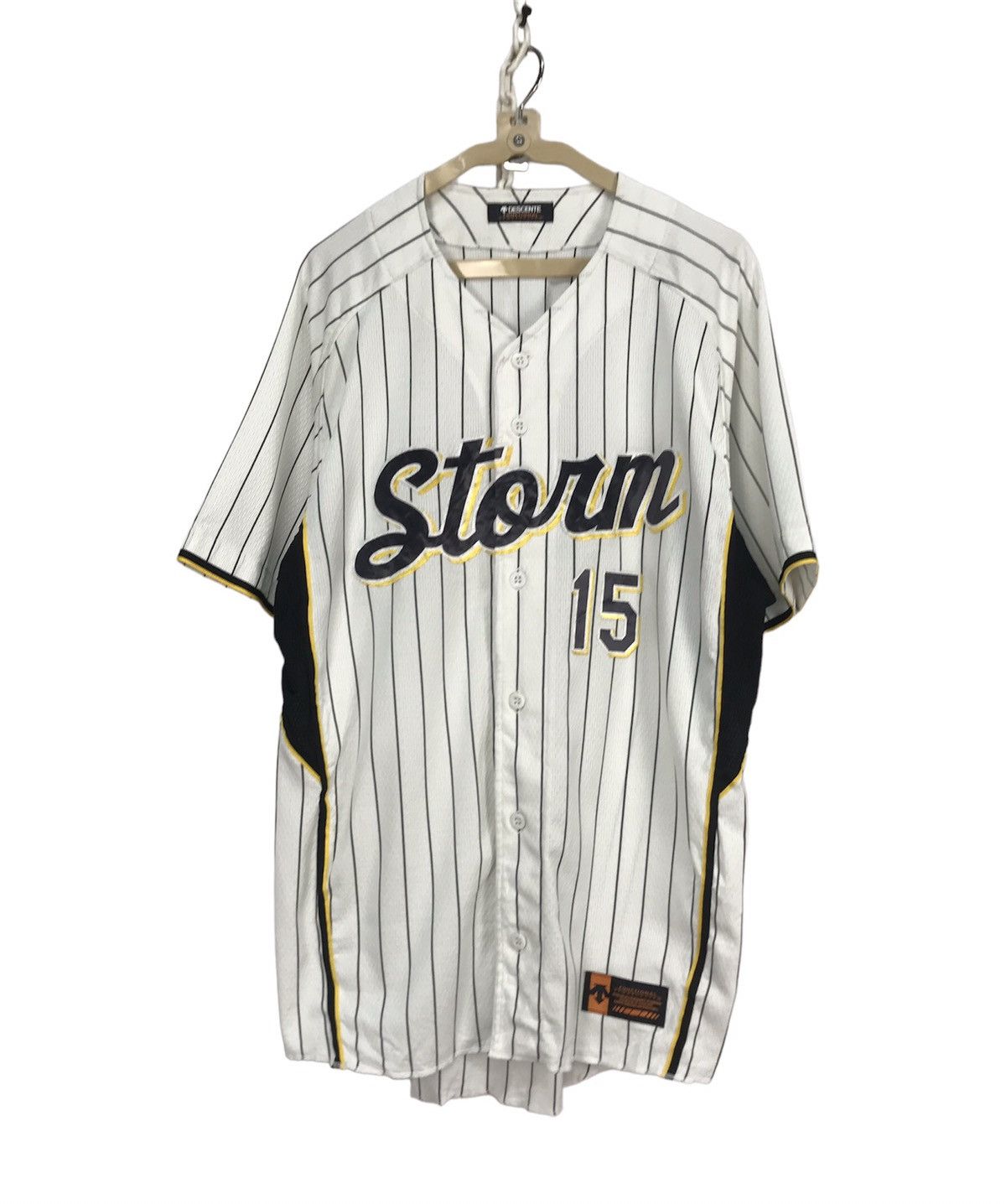 Descente × Japanese Brand Storm spellout baseball jersey button up by descente Size US L / EU 52-54 / 3 - 1 Thumbnail