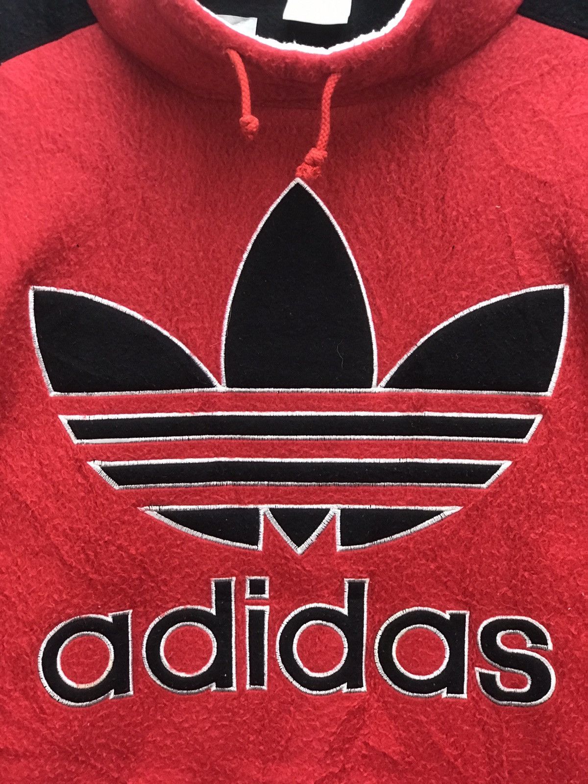 Adidas Vintage Gorpcore Adidas Big Logo Fleece Jumper Size US L / EU 52-54 / 3 - 3 Thumbnail