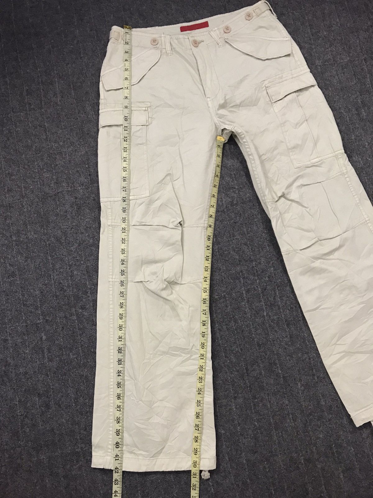 FCUK FCUK Jeans Beige Khakis Pant Tactical Cargo Multipocket Size US 32 / EU 48 - 12 Thumbnail