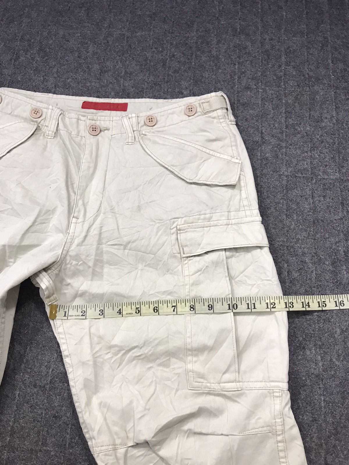 FCUK FCUK Jeans Beige Khakis Pant Tactical Cargo Multipocket Size US 32 / EU 48 - 13 Thumbnail