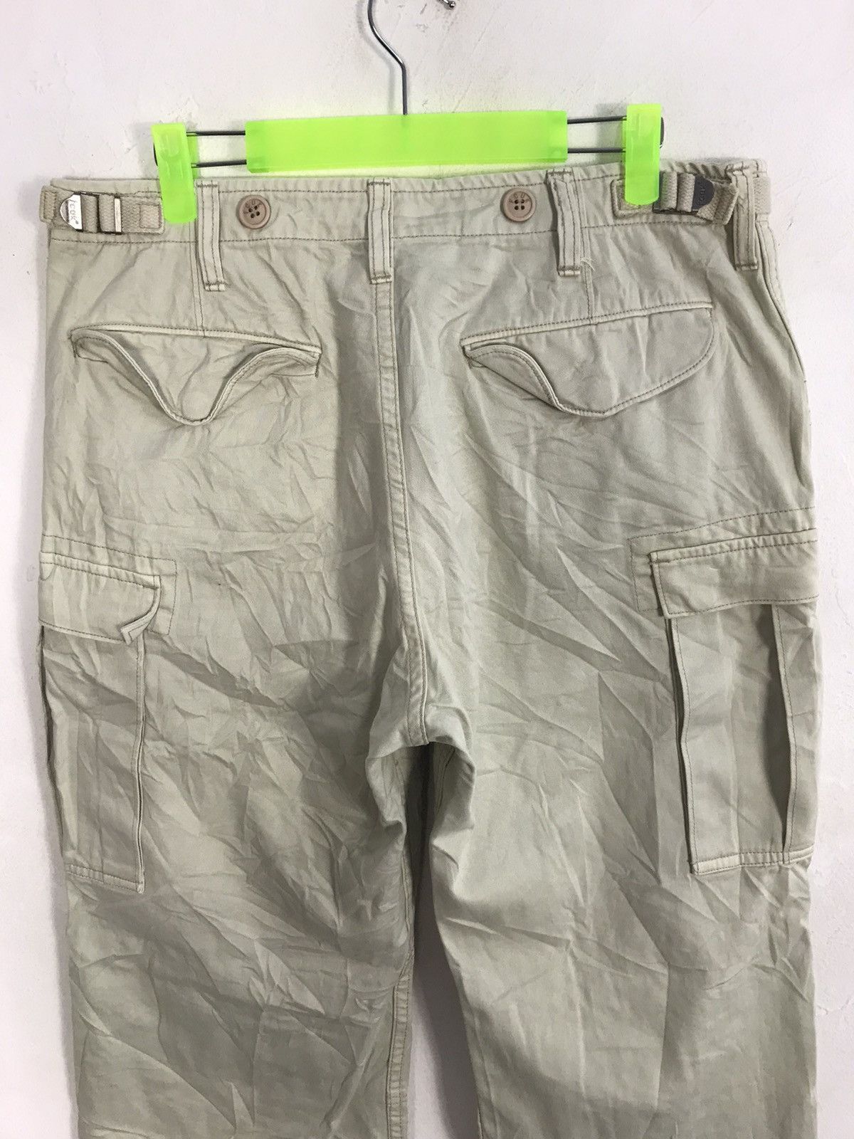 FCUK FCUK Jeans Beige Khakis Pant Tactical Cargo Multipocket Size US 32 / EU 48 - 4 Thumbnail