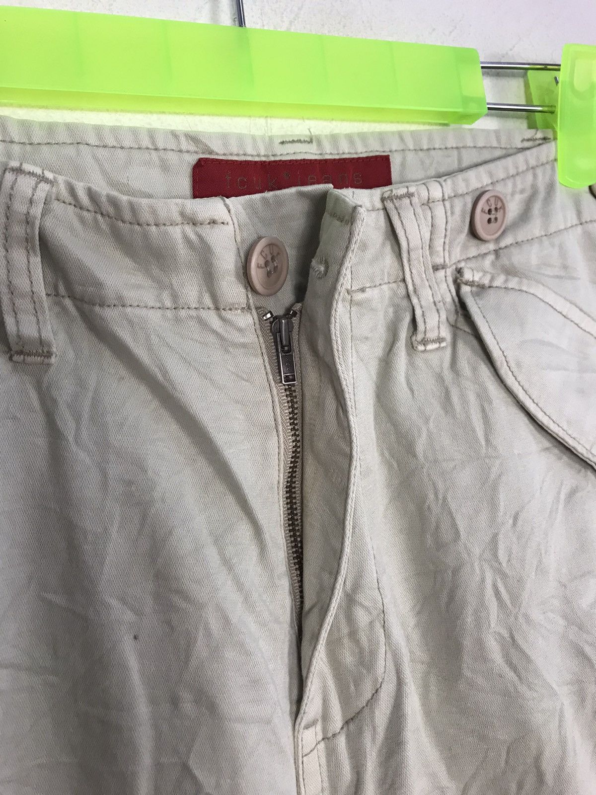 FCUK FCUK Jeans Beige Khakis Pant Tactical Cargo Multipocket Size US 32 / EU 48 - 6 Thumbnail
