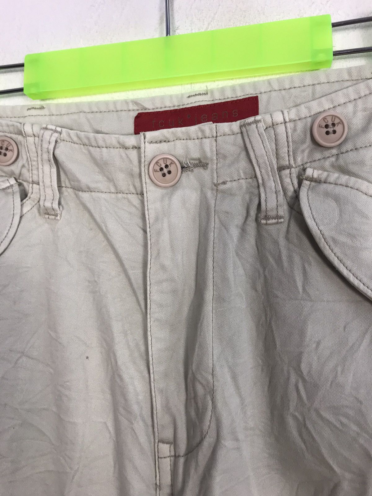 FCUK FCUK Jeans Beige Khakis Pant Tactical Cargo Multipocket Size US 32 / EU 48 - 5 Thumbnail