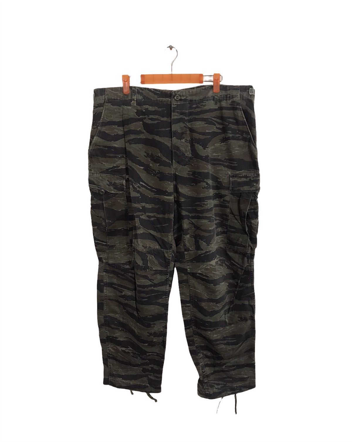 Vintage USA Tiger Camouflage Army Trousers Cargo Combat