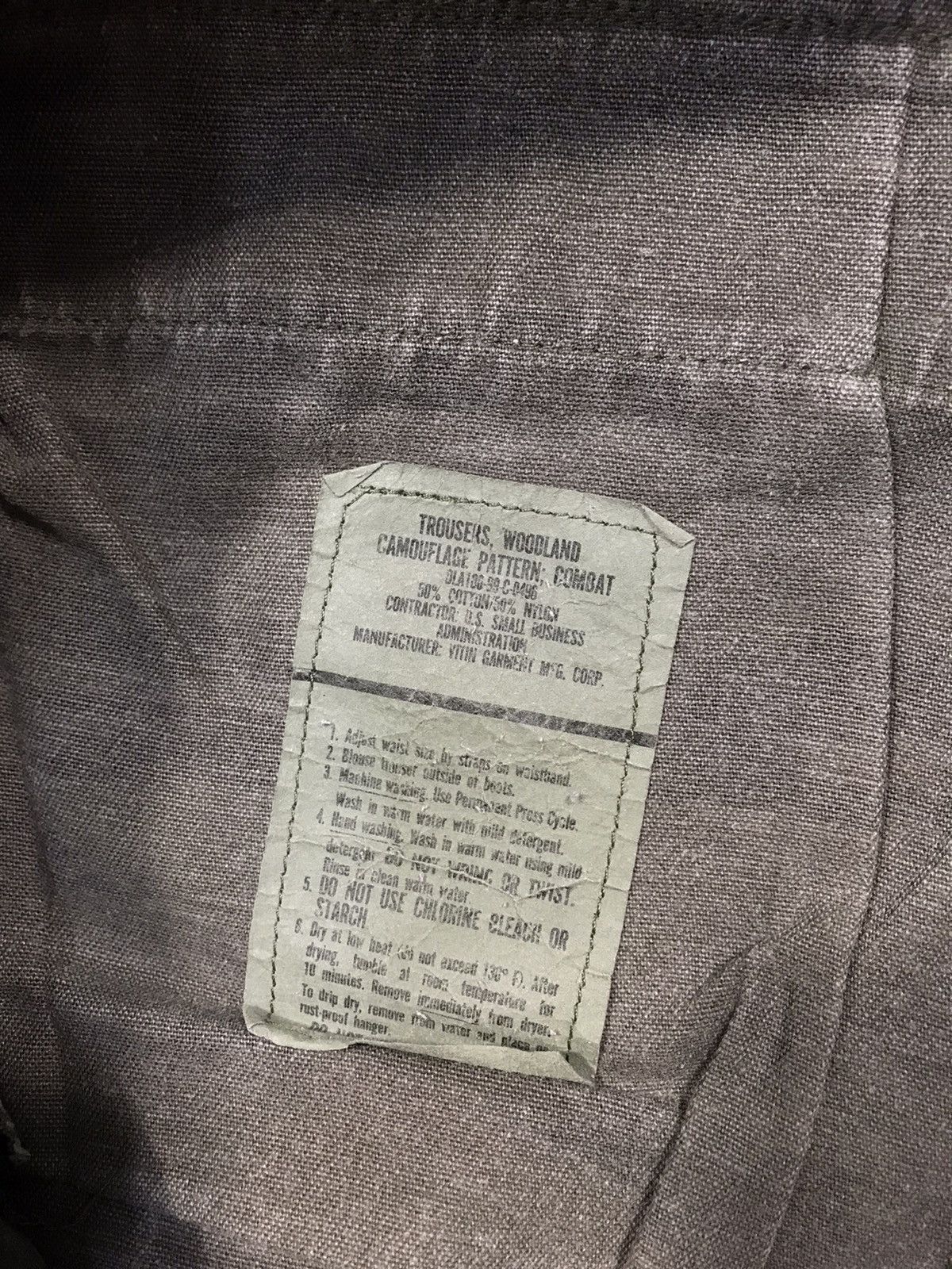 Vintage Vintage USA Tiger Camouflage Army Trousers Cargo Combat Size US 37 - 8 Thumbnail