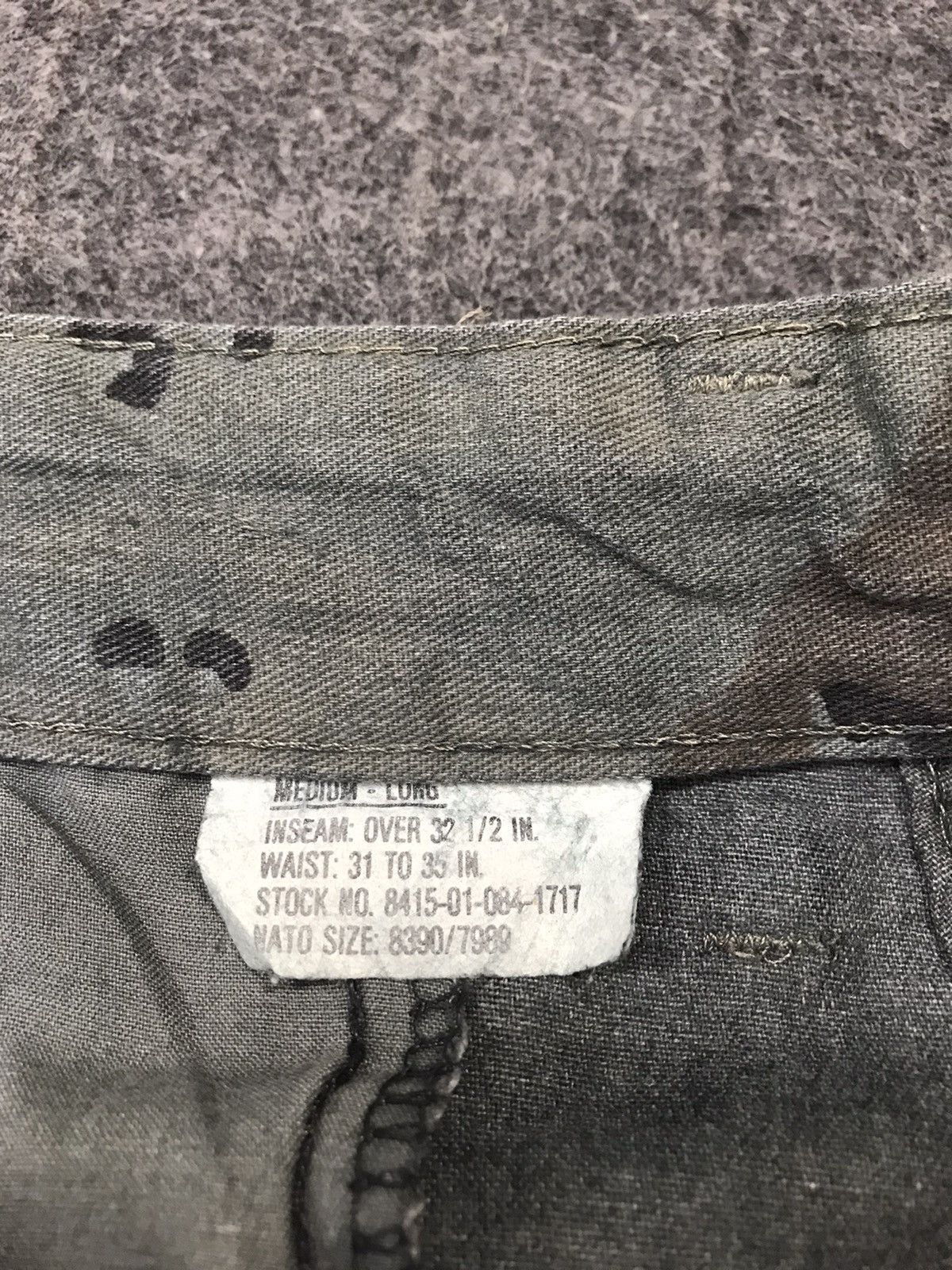 Vintage USA Camouflage Army Pant Tactical Cargo Combat Trousers Size US 34 / EU 50 - 8 Thumbnail