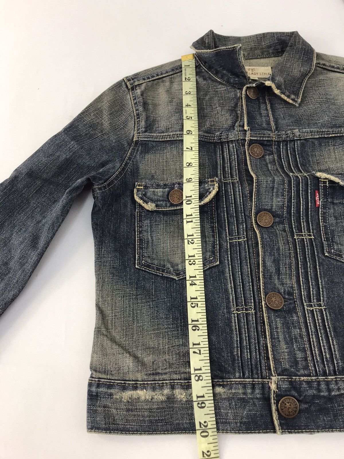 Levi's Vintage Clothing Levi’s & Strauss Jeans Denim Trucker Biker Floral Printed Size S / US 4 / IT 40 - 12 Thumbnail