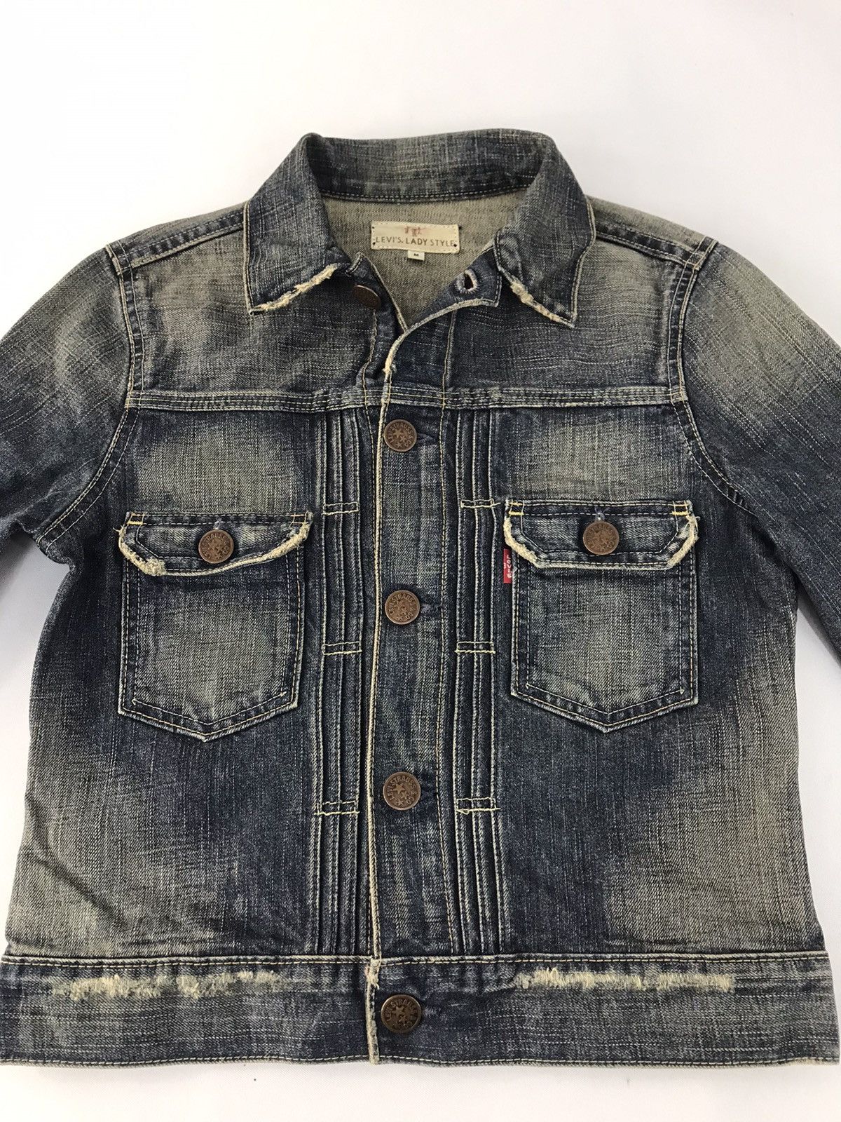 Levi's Vintage Clothing Levi’s & Strauss Jeans Denim Trucker Biker Floral Printed Size S / US 4 / IT 40 - 3 Thumbnail