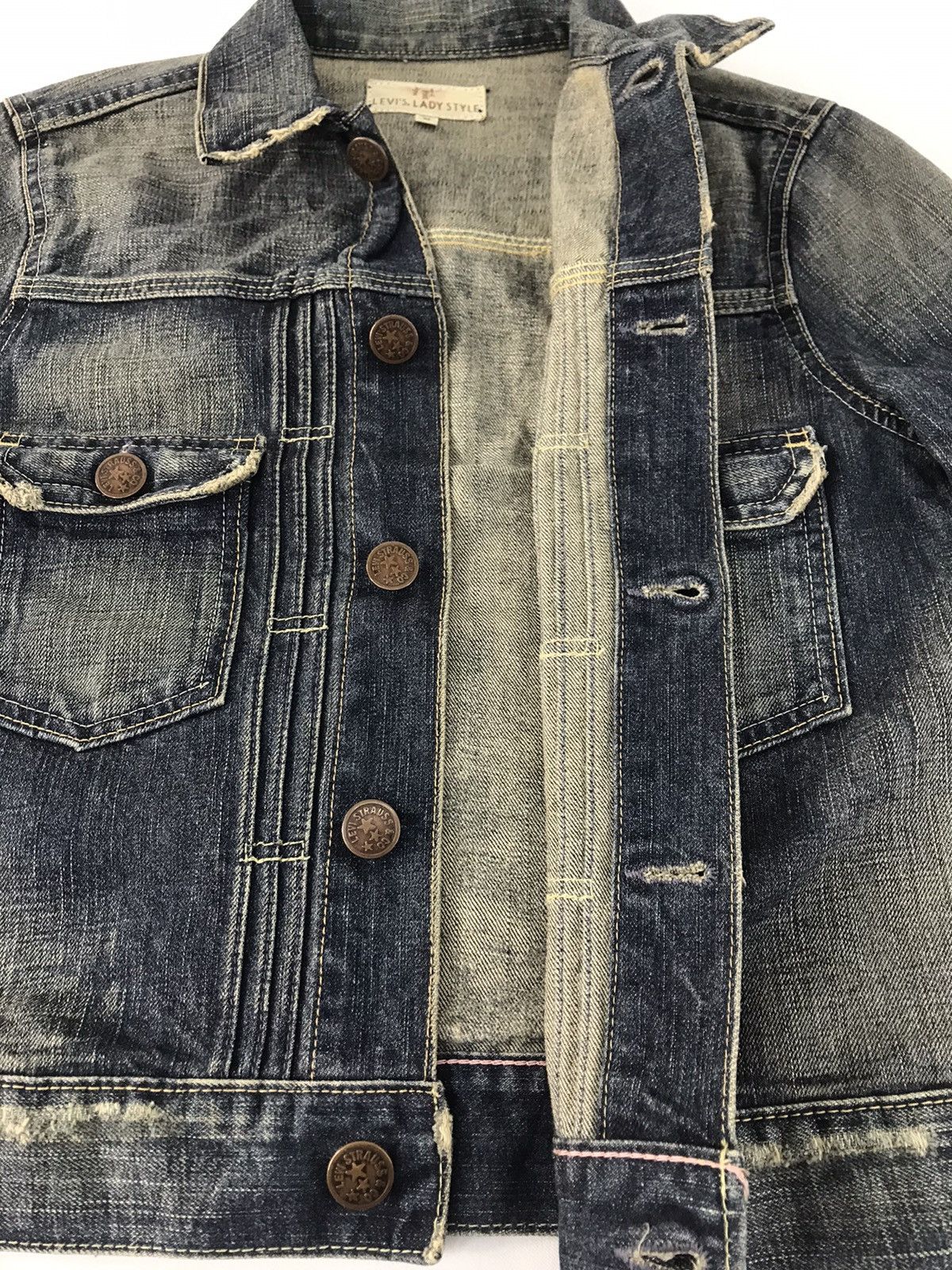 Levi's Vintage Clothing Levi’s & Strauss Jeans Denim Trucker Biker Floral Printed Size S / US 4 / IT 40 - 6 Thumbnail