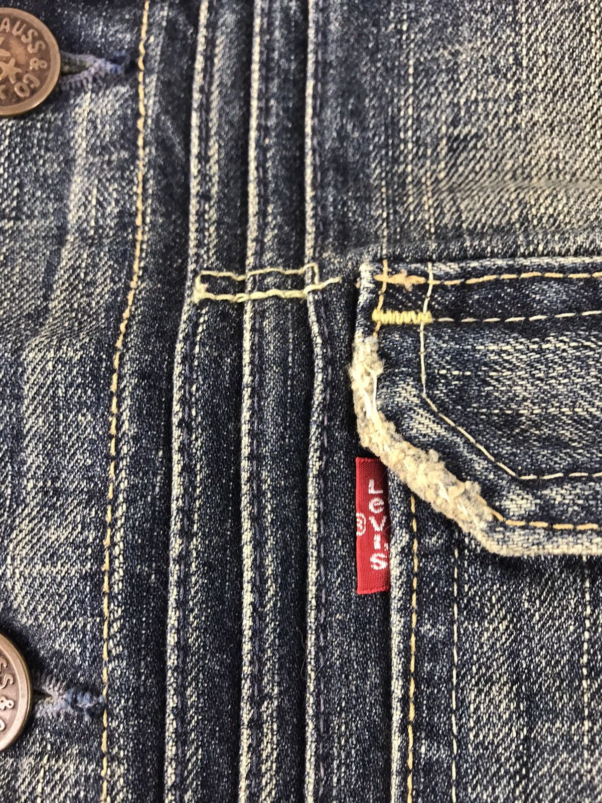 Levi's Vintage Clothing Levi’s & Strauss Jeans Denim Trucker Biker Floral Printed Size S / US 4 / IT 40 - 5 Thumbnail