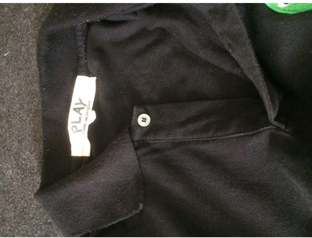 Comme des Garcons × Vintage Vintage Comme Des Garcons Polo Shirt Button Black Size US M / EU 48-50 / 2 - 6 Thumbnail