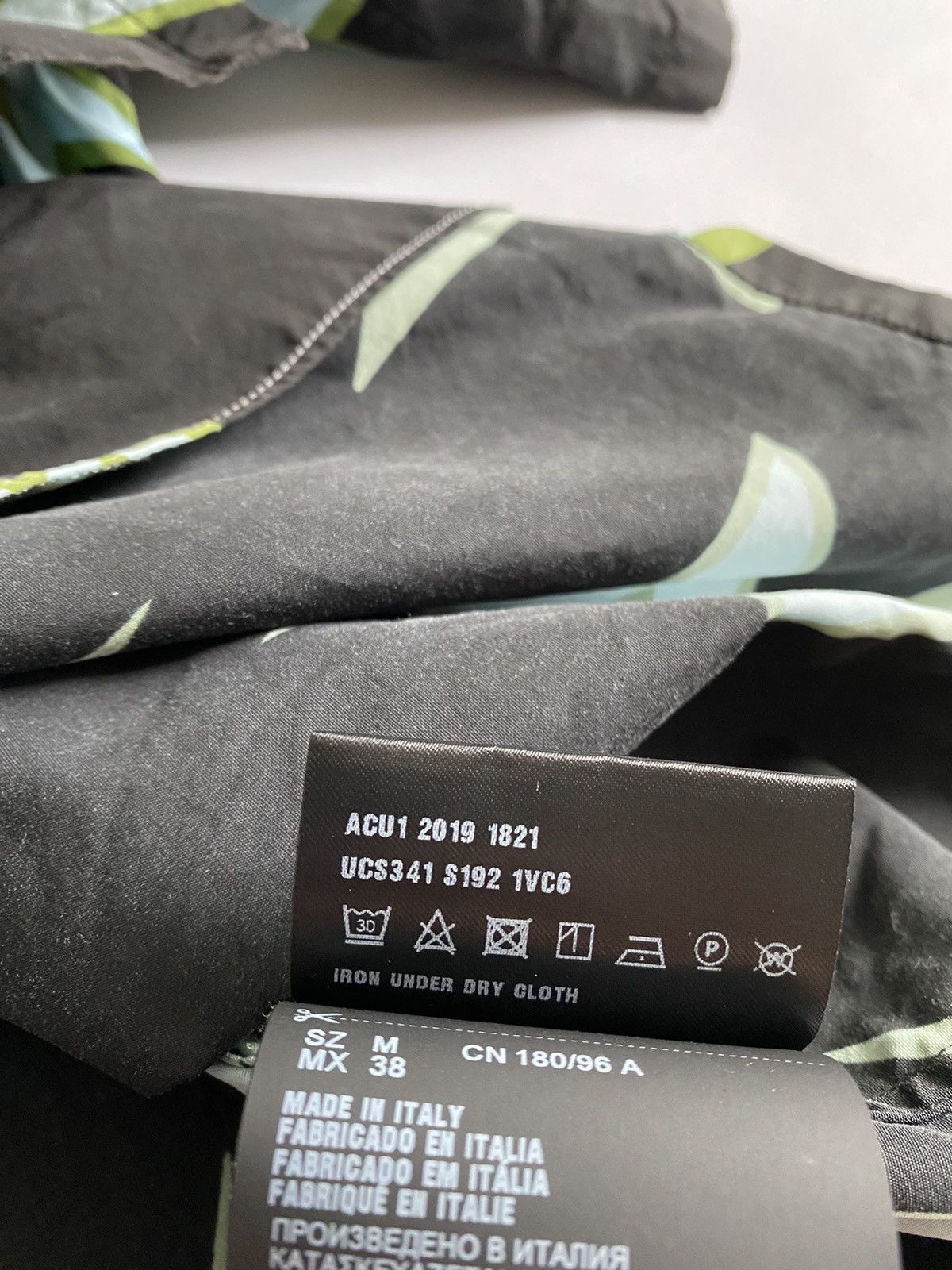 Prada Prada FW19 Frankenstein Thunder Print Bowling Shirt Size US M / EU 48-50 / 2 - 8 Thumbnail