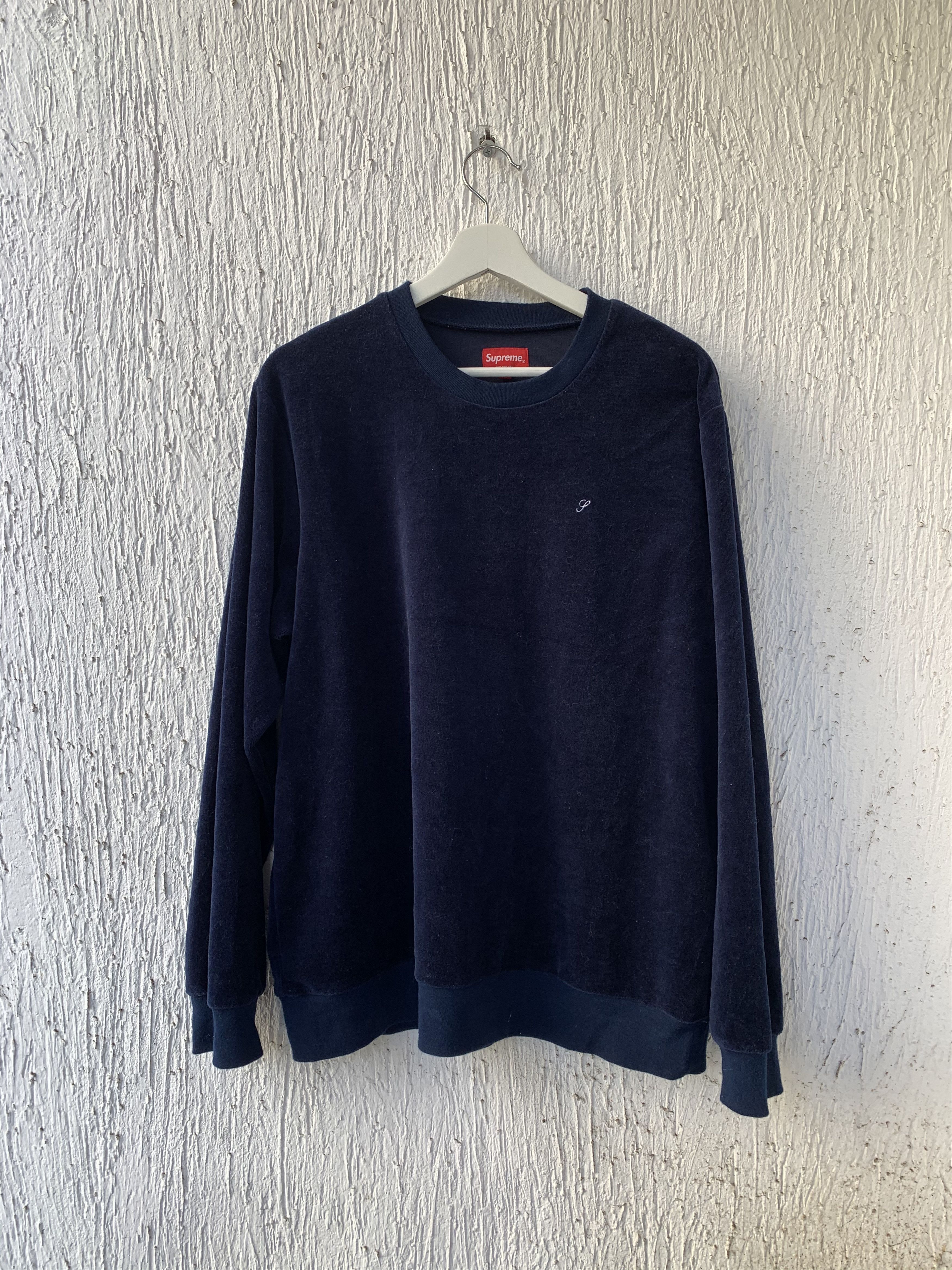 Supreme velour sale crewneck