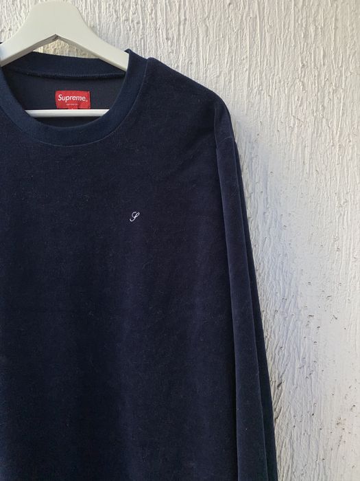 Supreme best sale velour crewneck