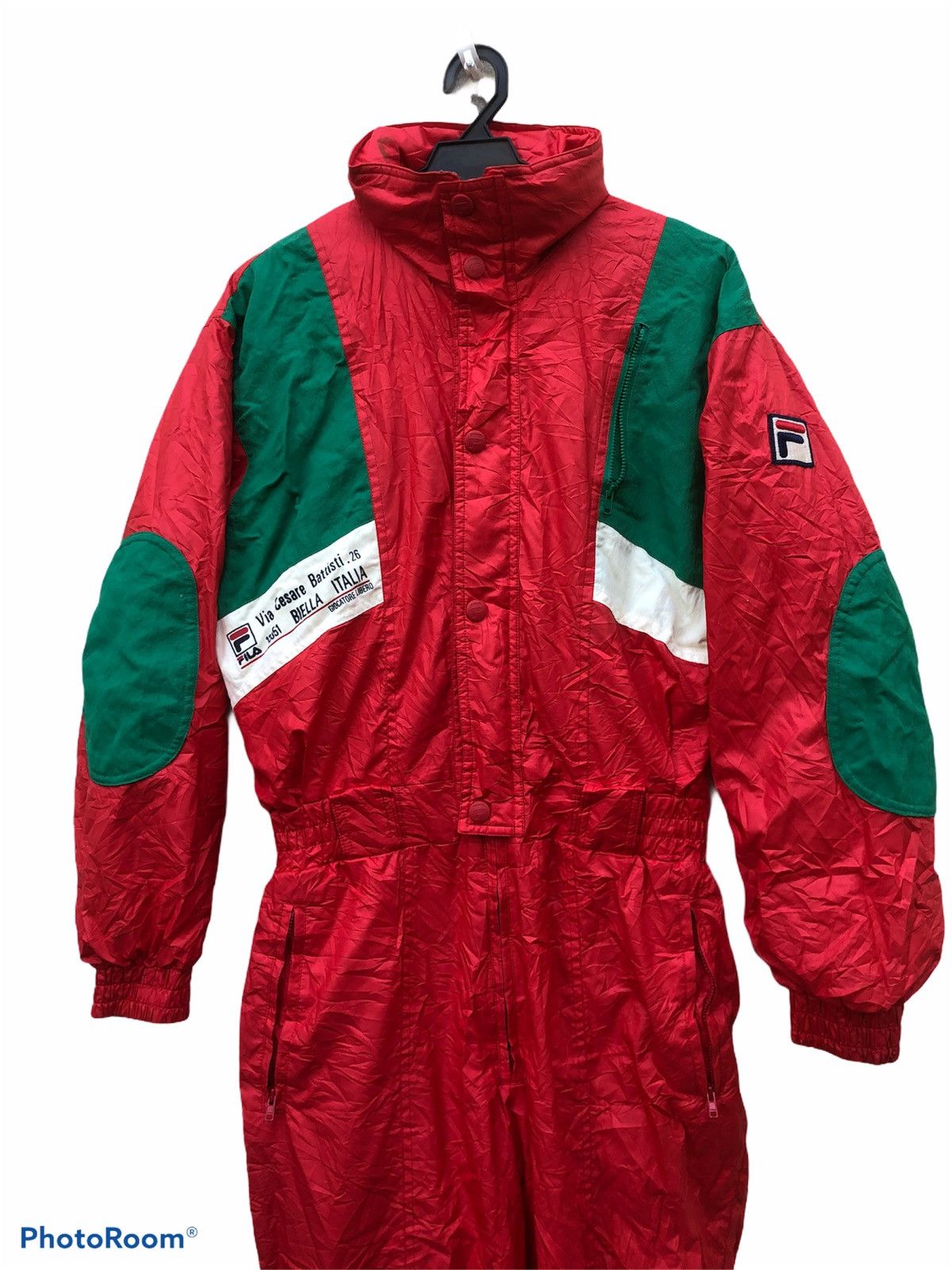 Fila 🚀🚀Vintage 90’s FILA Thin Puffer Jumpsuit Coverall Skiing Size US 31 - 2 Thumbnail