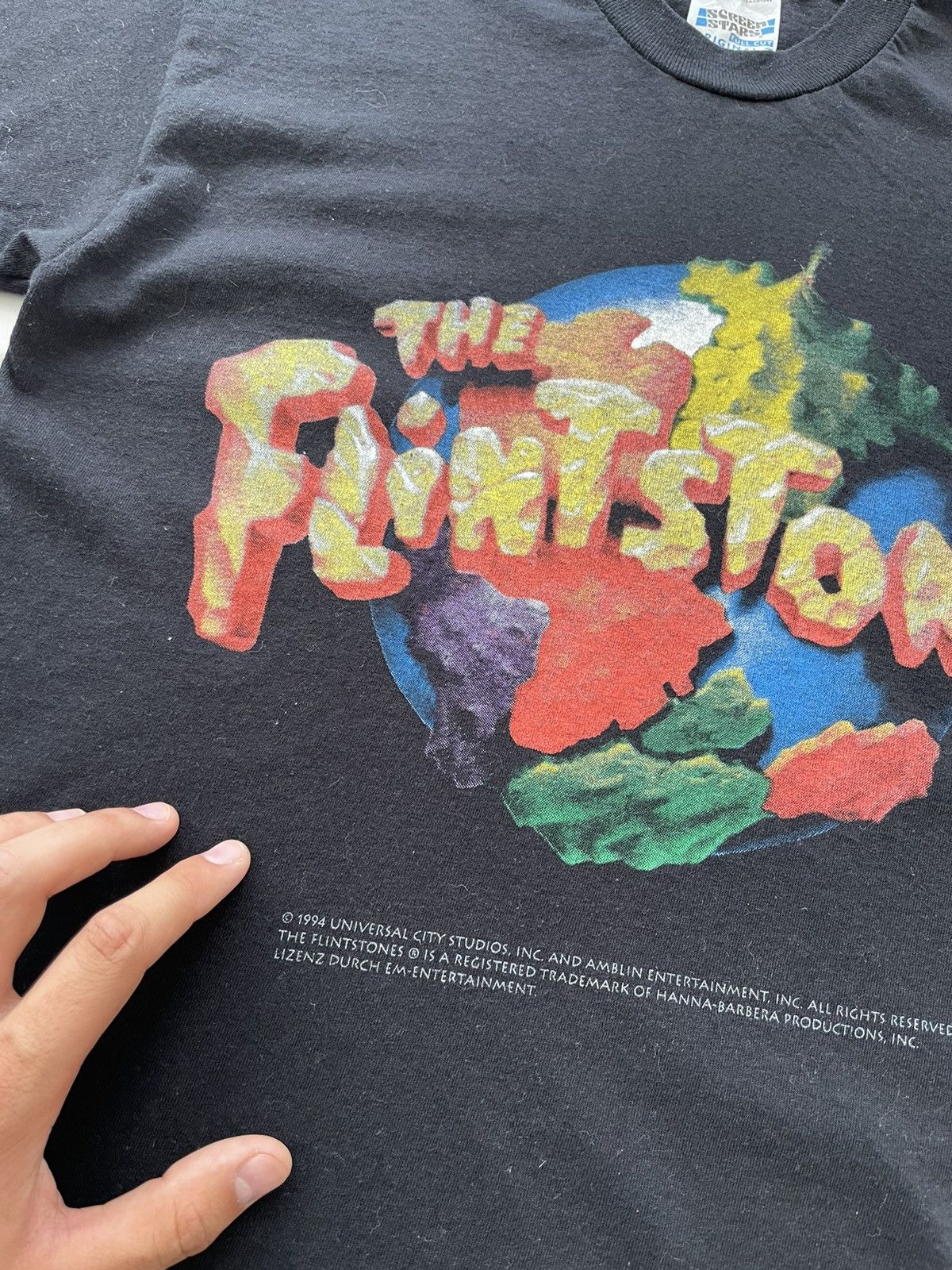 Universal Studios Vintage 90’s Universal Studios The Flintstones Tee Shirt Size US S / EU 44-46 / 1 - 5 Thumbnail