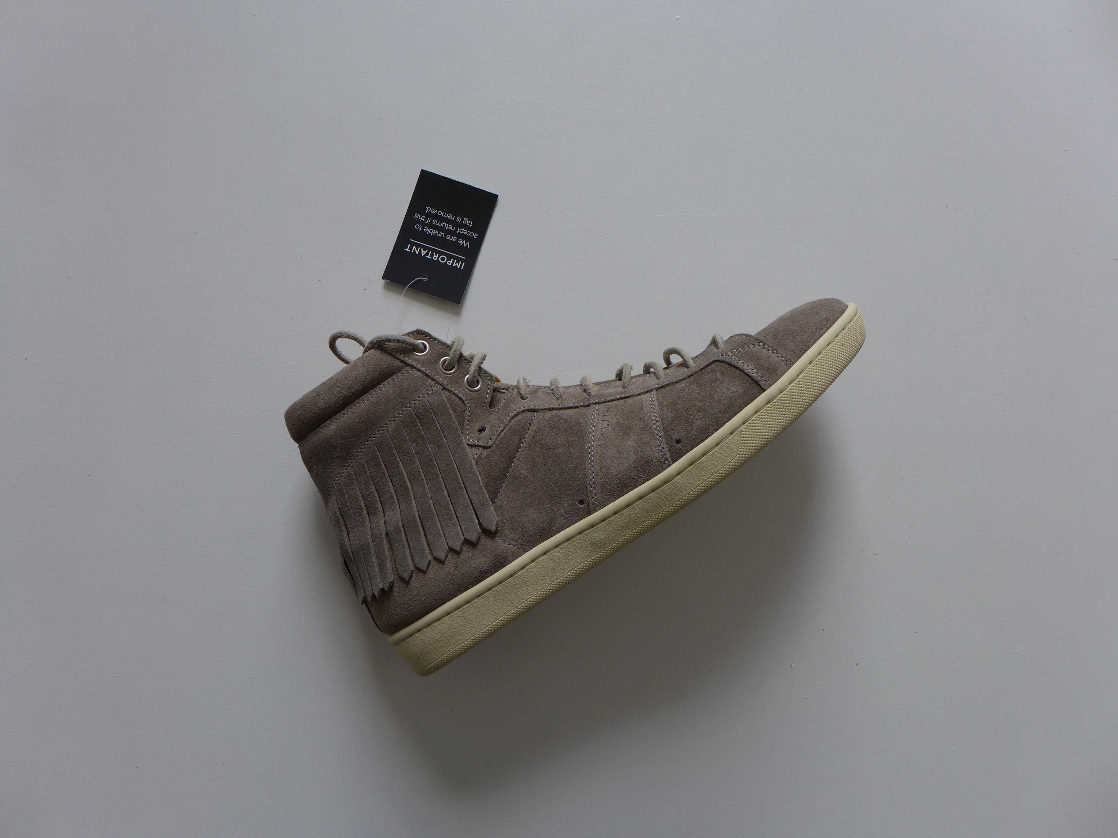 Saint Laurent Paris Saint Laurent SL/18H Sneakers -- Grey Suede Size US 6 / EU 39 - 1 Thumbnail