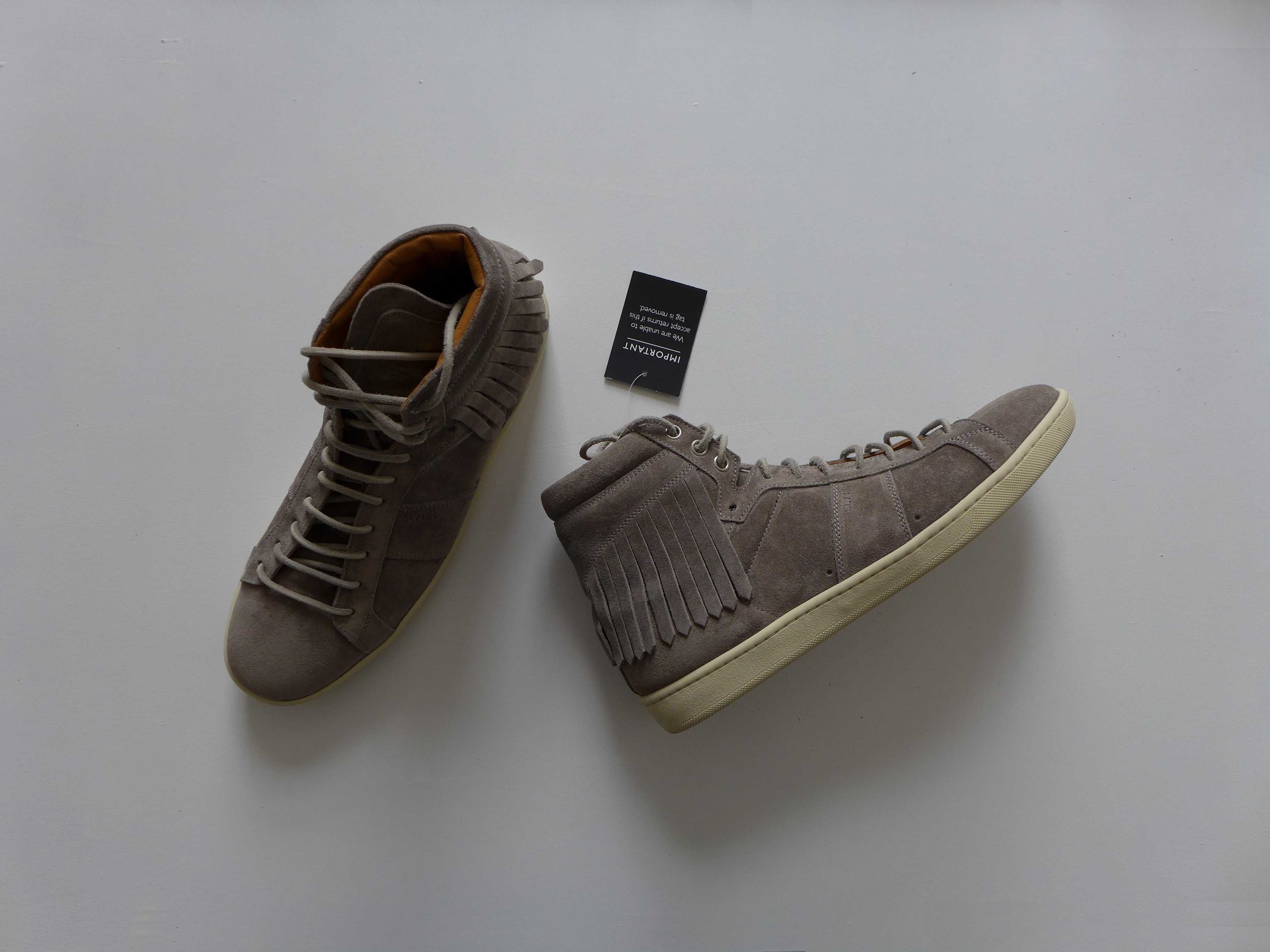 Saint Laurent Paris Saint Laurent SL/18H Sneakers -- Grey Suede Size US 6 / EU 39 - 3 Thumbnail