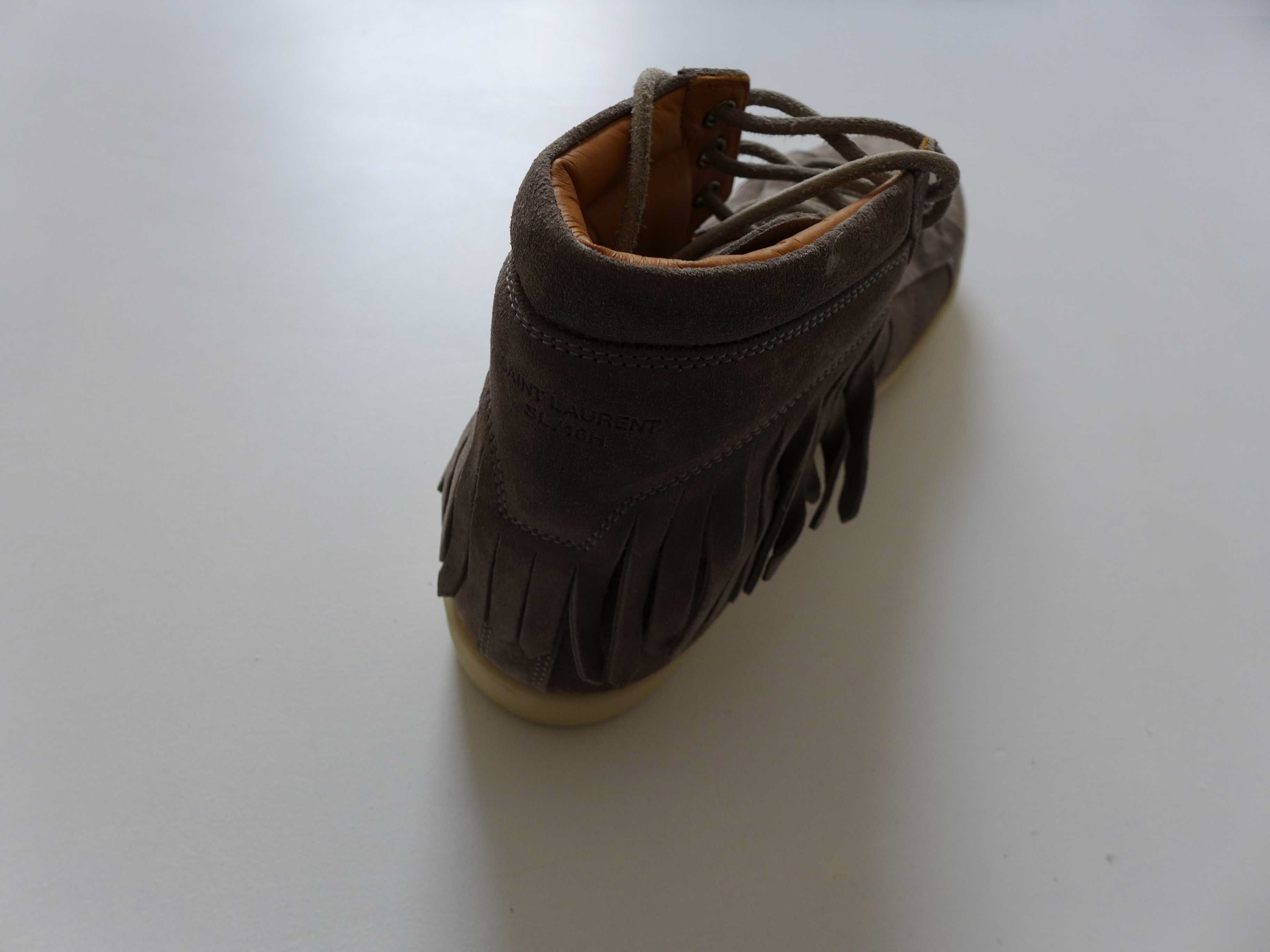 Saint Laurent Paris Saint Laurent SL/18H Sneakers -- Grey Suede Size US 6 / EU 39 - 8 Thumbnail