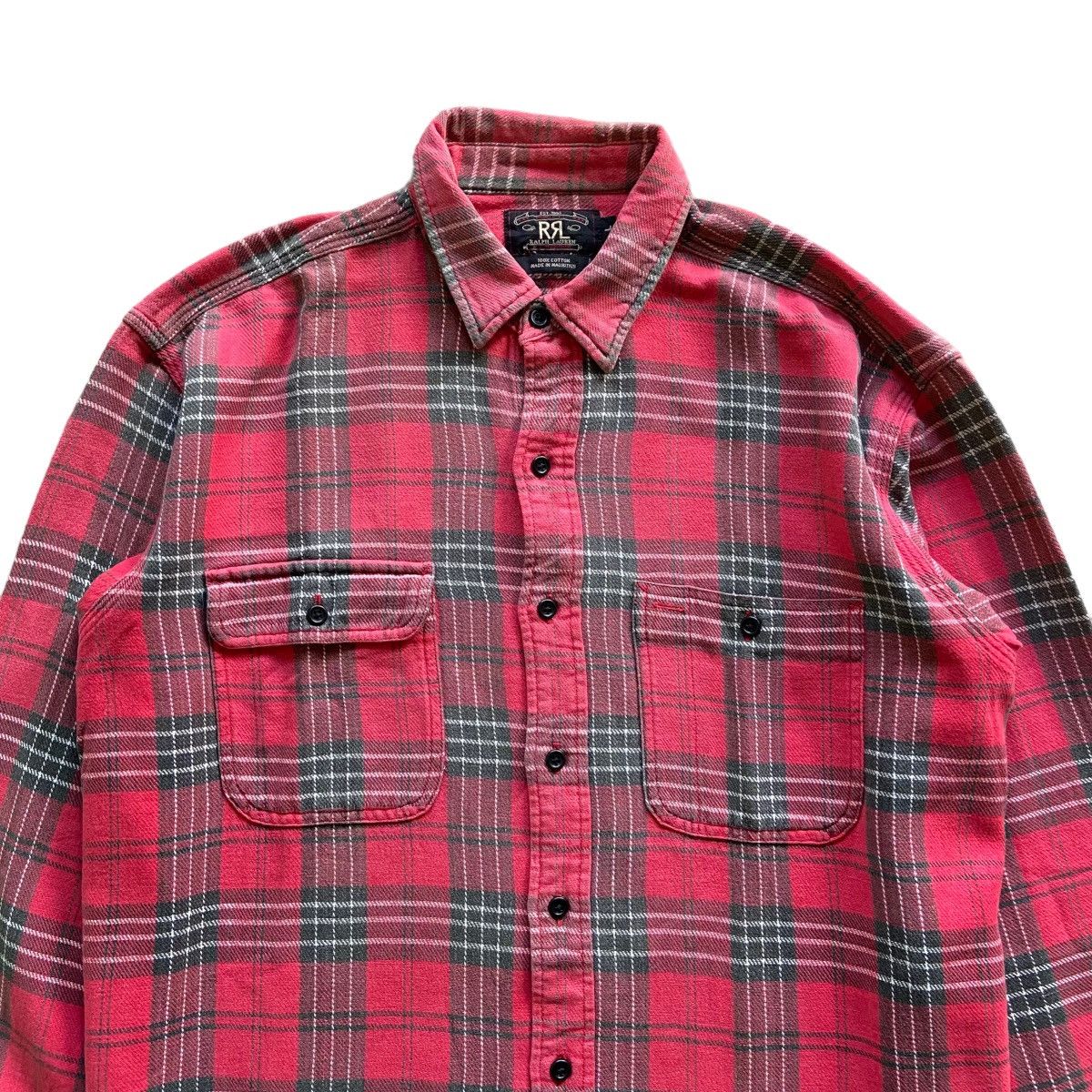 RRL Ralph Lauren RRL Double RL Button Up Plaid Flannel Size US L / EU 52-54 / 3 - 3 Thumbnail