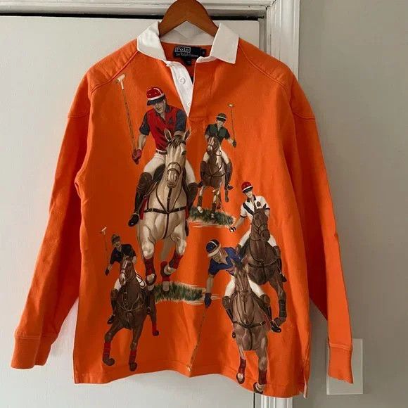 Polo Ralph Lauren Vintage Polo Ralph Lauren 5 Horseman Equestrian Rugby XL Size US XL / EU 56 / 4 - 4 Thumbnail