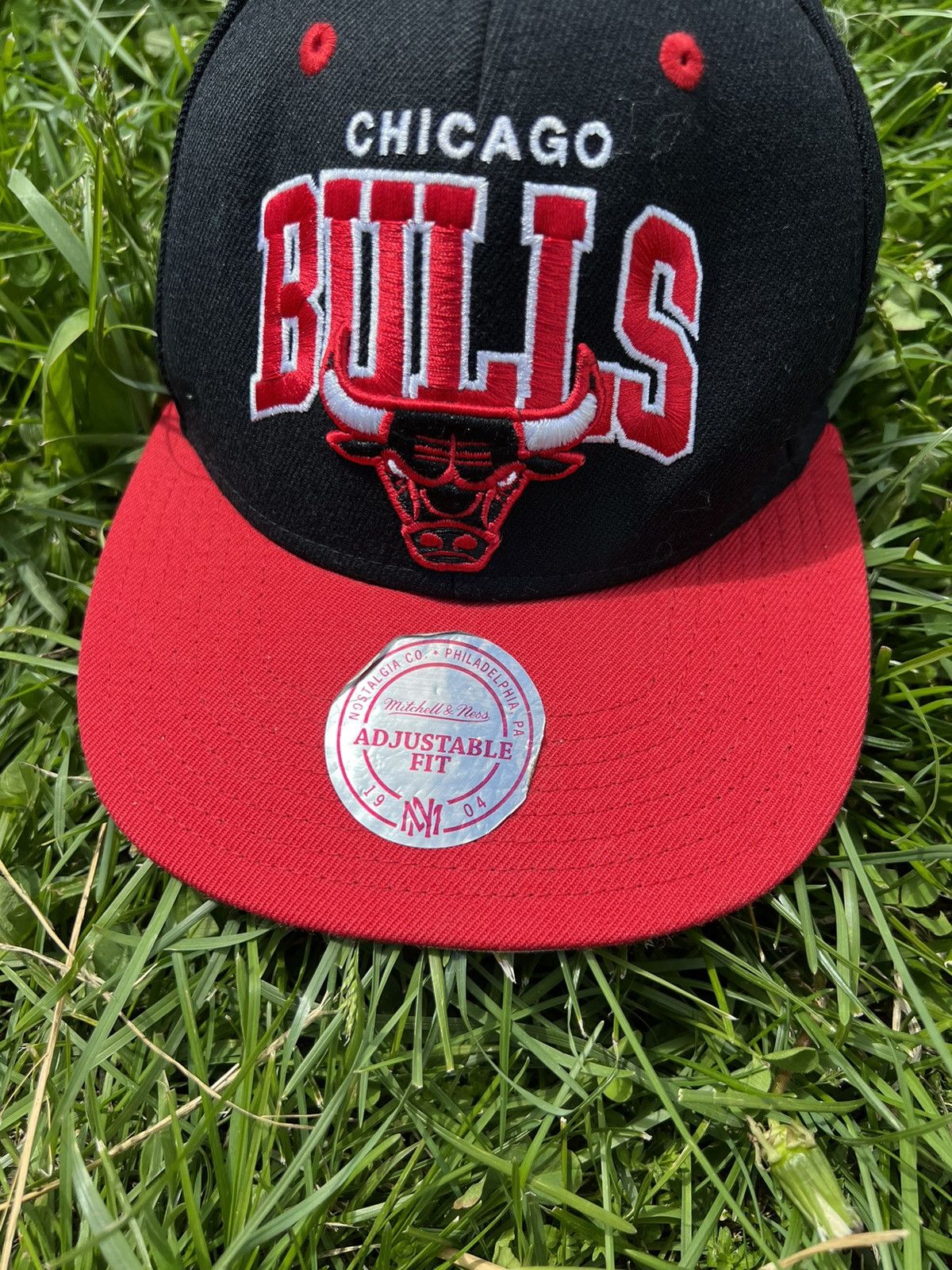 Mitchell & Ness Chicago Bulls Mitchell and Ness Adjustable Snap-back Hat Cap Size ONE SIZE - 2 Thumbnail