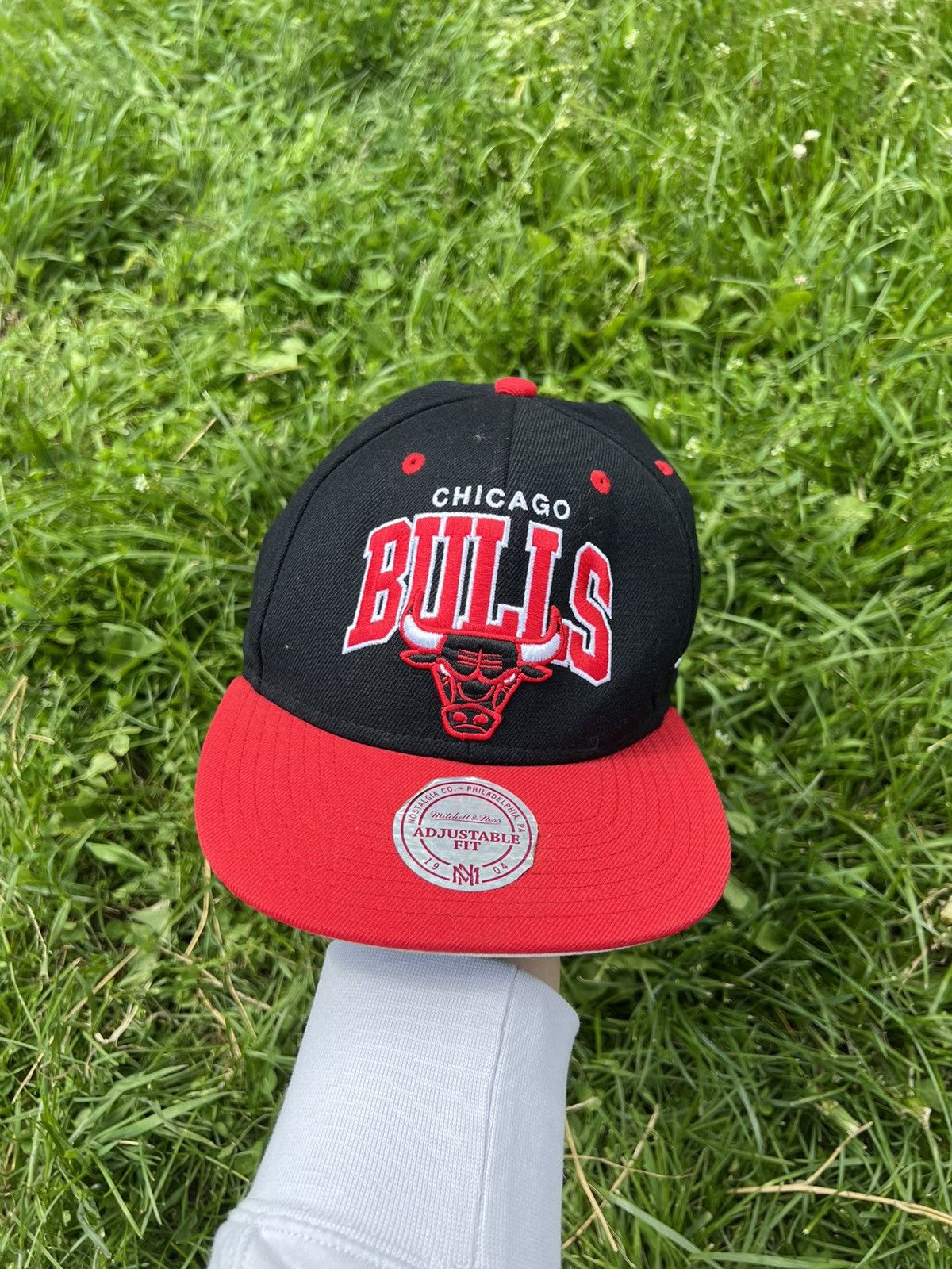 Mitchell & Ness Chicago Bulls Mitchell and Ness Adjustable Snap-back Hat Cap Size ONE SIZE - 5 Thumbnail