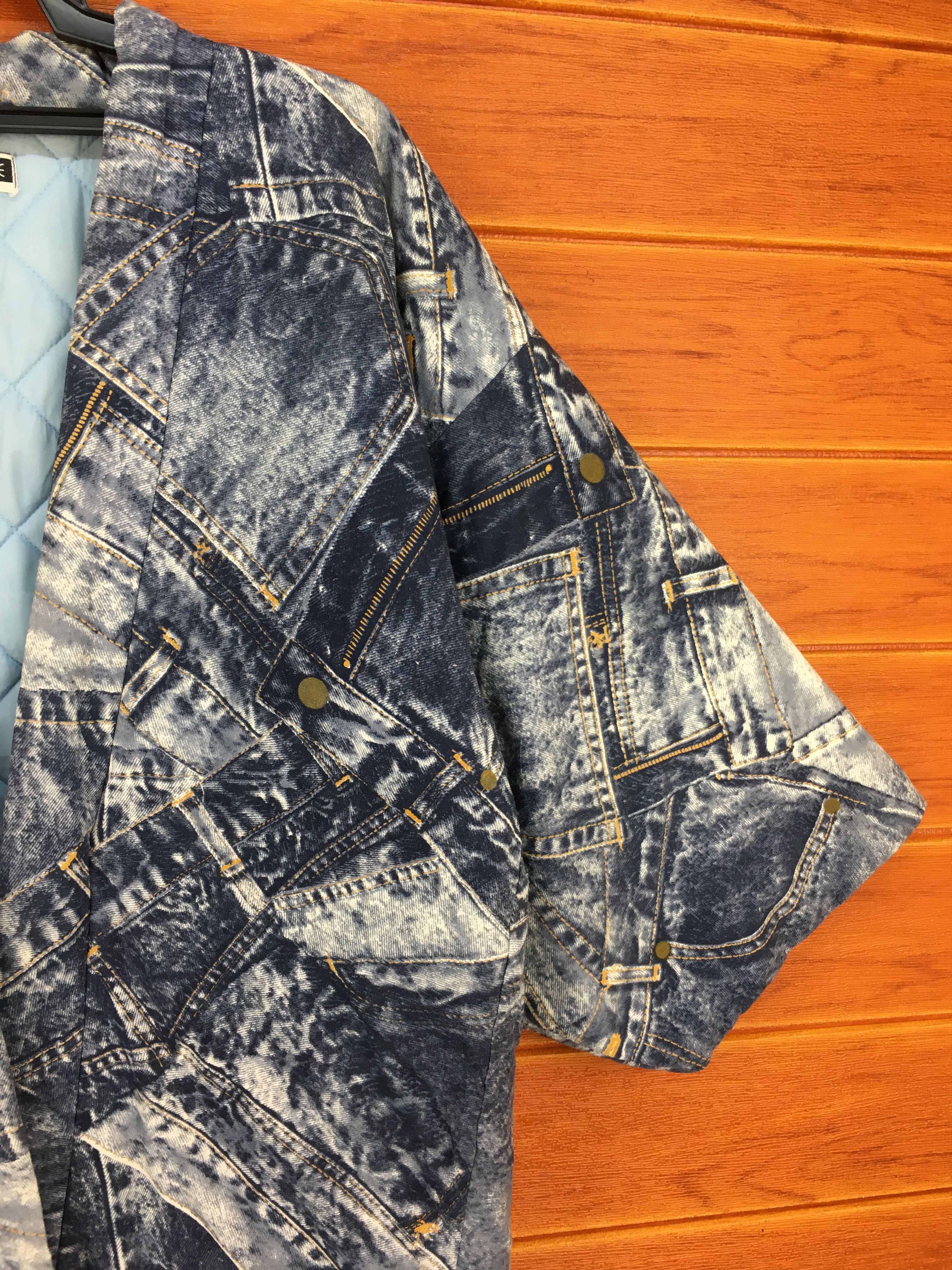 Vintage Vintage Evergreen Saxophone Fullprint Puffer Hanten Kimono Size US M / EU 48-50 / 2 - 8 Thumbnail