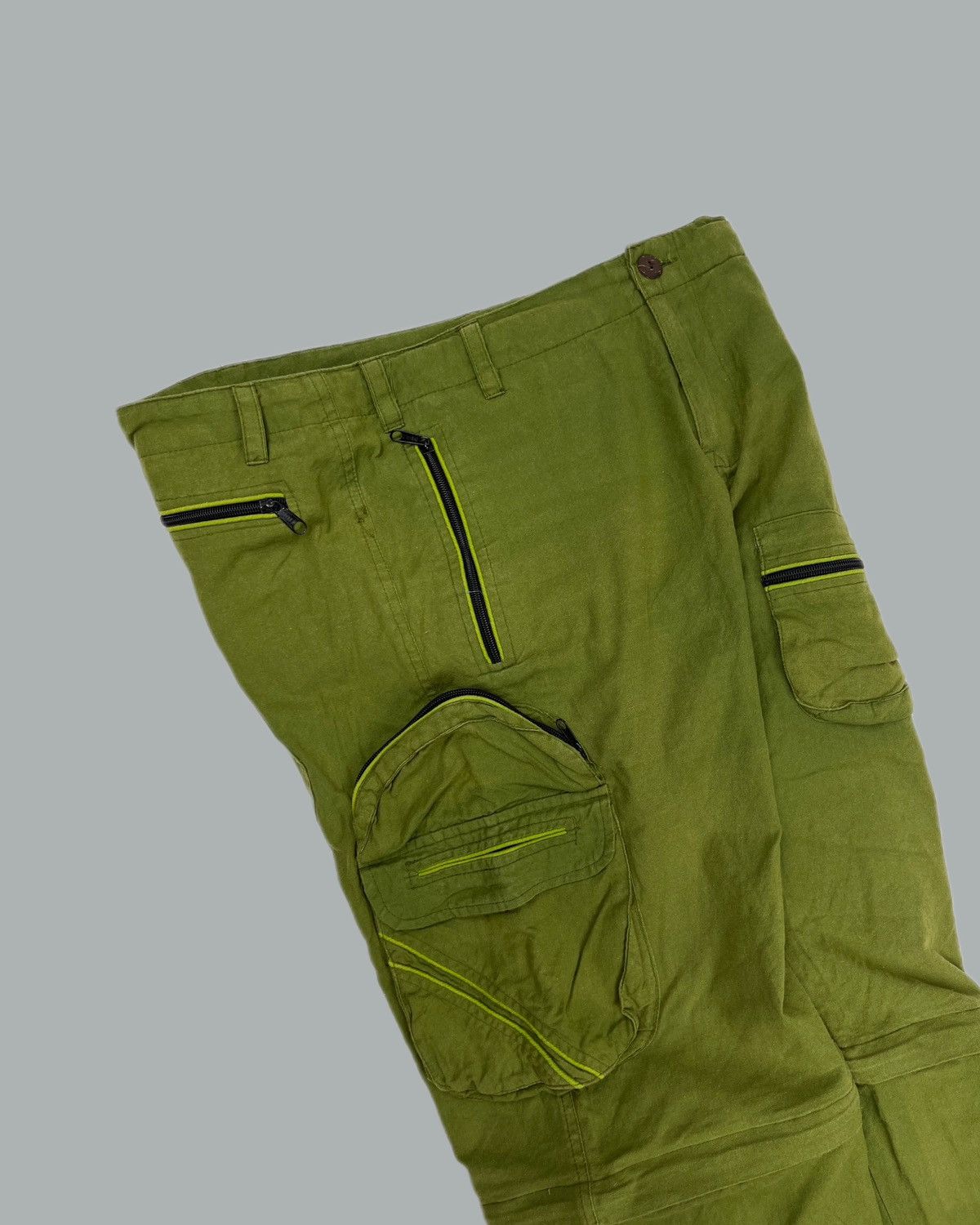 Japanese Brand × Vintage 🔥Free shipping Vintage Japanese Cargo Multi Pocket Pants Size US 32 / EU 48 - 8 Thumbnail