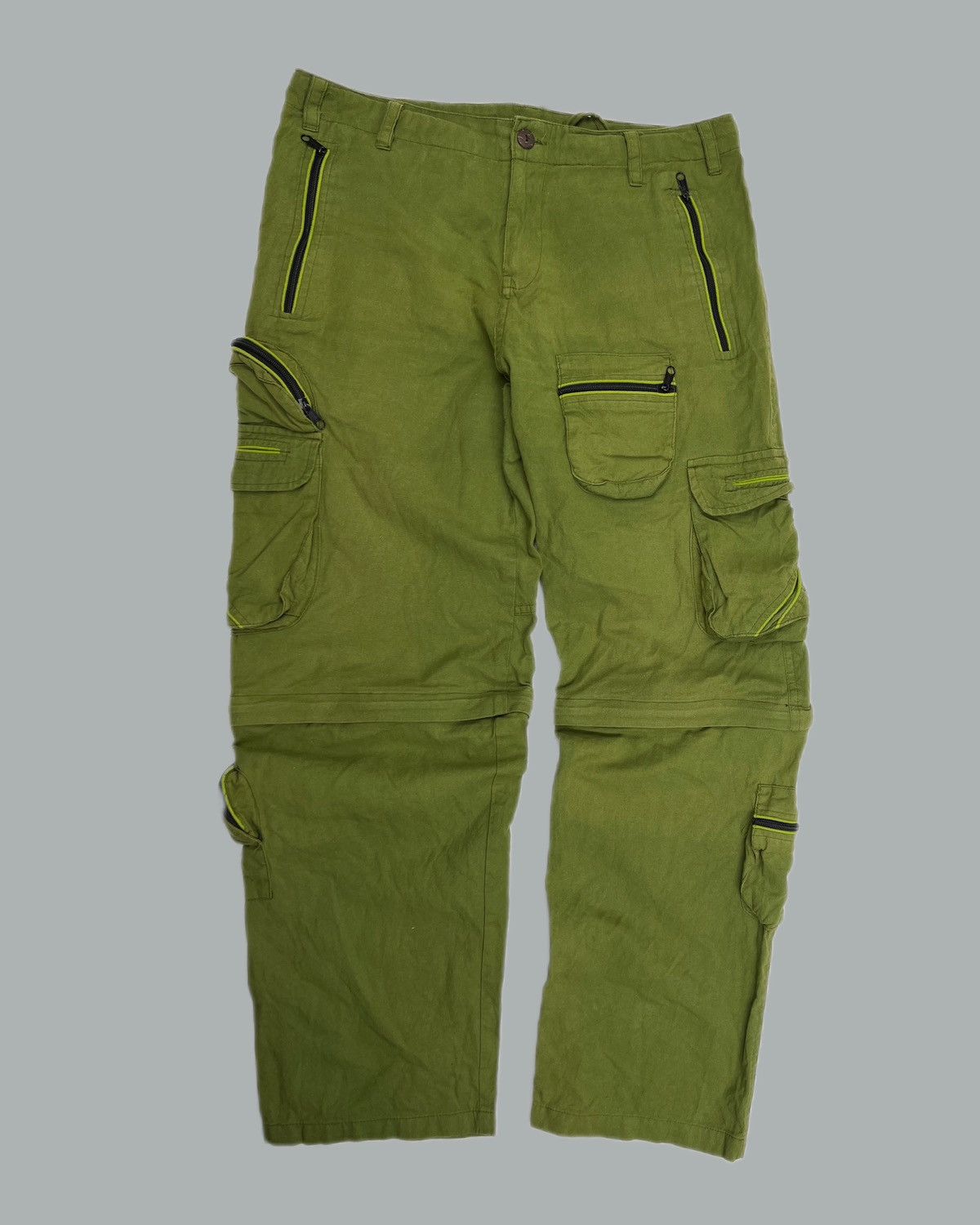 Japanese Brand × Vintage 🔥Free shipping Vintage Japanese Cargo Multi Pocket Pants Size US 32 / EU 48 - 2 Thumbnail