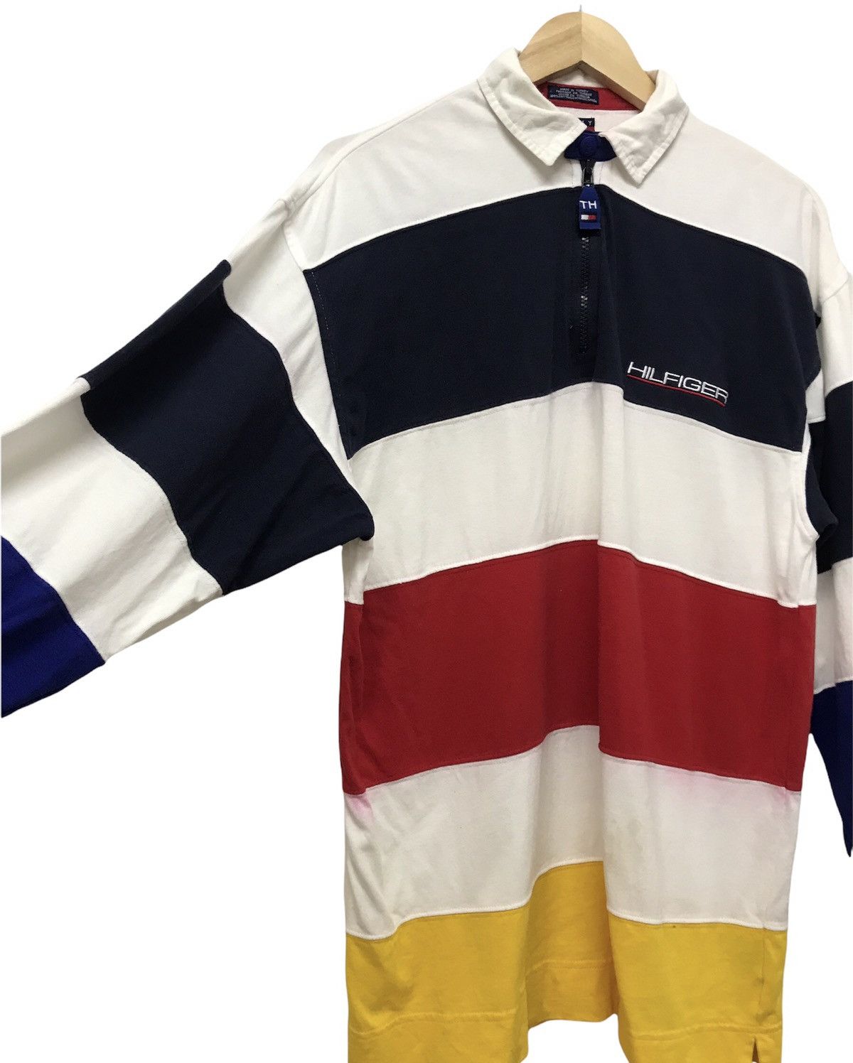 Tommy Hilfiger Vintage Tommy Hilfiger Rugby Long Sleeve Shirt Size US L / EU 52-54 / 3 - 3 Thumbnail