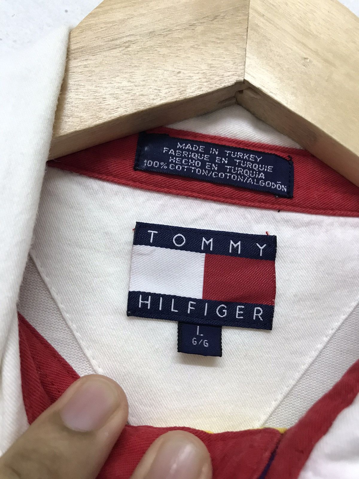 Tommy Hilfiger Vintage Tommy Hilfiger Rugby Long Sleeve Shirt Size US L / EU 52-54 / 3 - 10 Thumbnail
