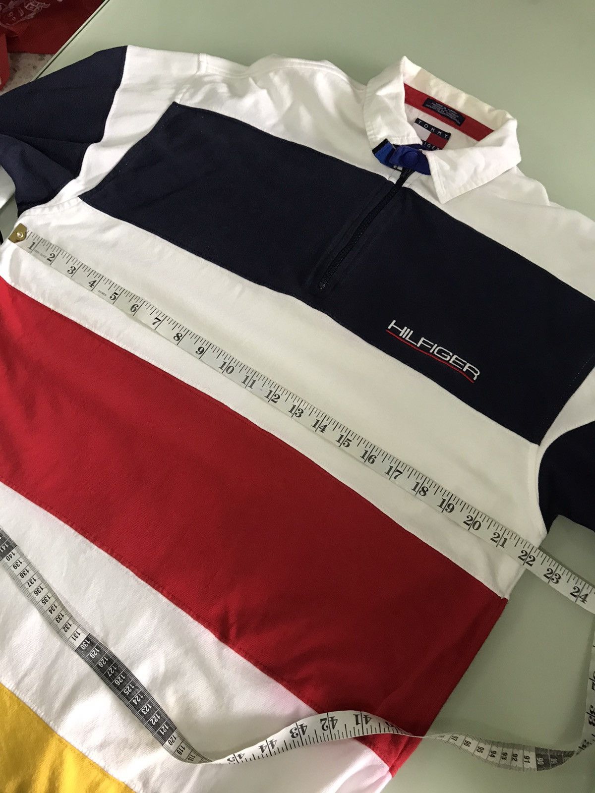 Tommy Hilfiger Vintage Tommy Hilfiger Rugby Long Sleeve Shirt Size US L / EU 52-54 / 3 - 19 Thumbnail