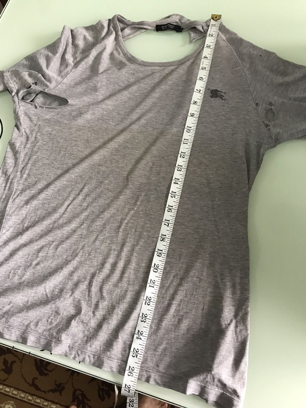 Burberry Rare❗️Burberry Distressed Long Sleeve T-Shirt Size M / US 6-8 / IT 42-44 - 18 Thumbnail