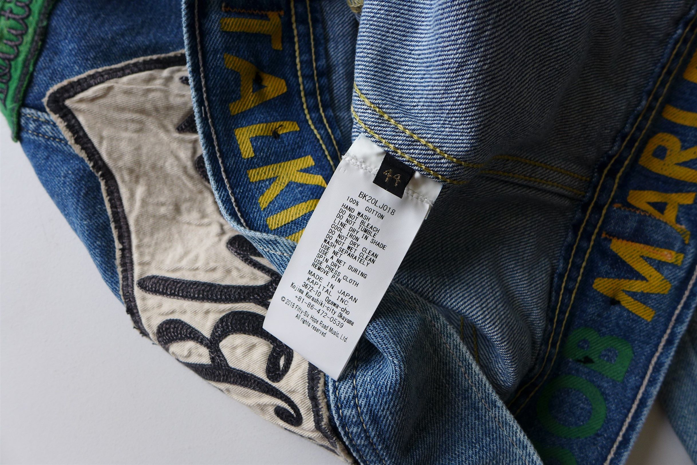 Kapital Kapital Marley Uprising 14oz Blue Denim Jacket Size US S / EU 44-46 / 1 - 12 Thumbnail