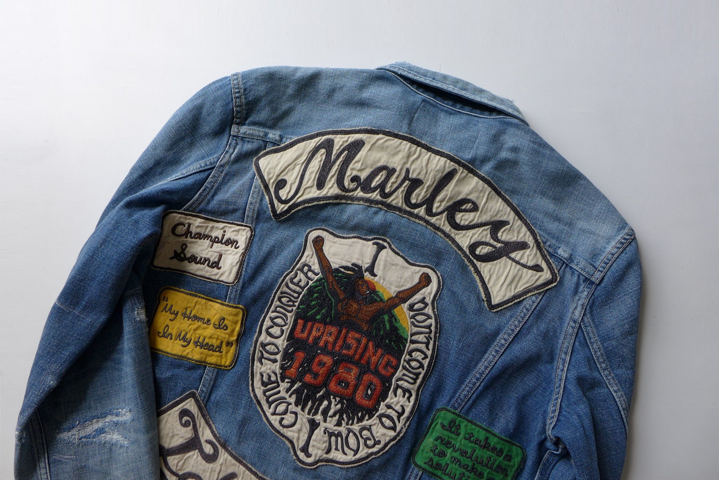 Kapital Kapital Marley Uprising 14oz Blue Denim Jacket Size US S / EU 44-46 / 1 - 7 Thumbnail
