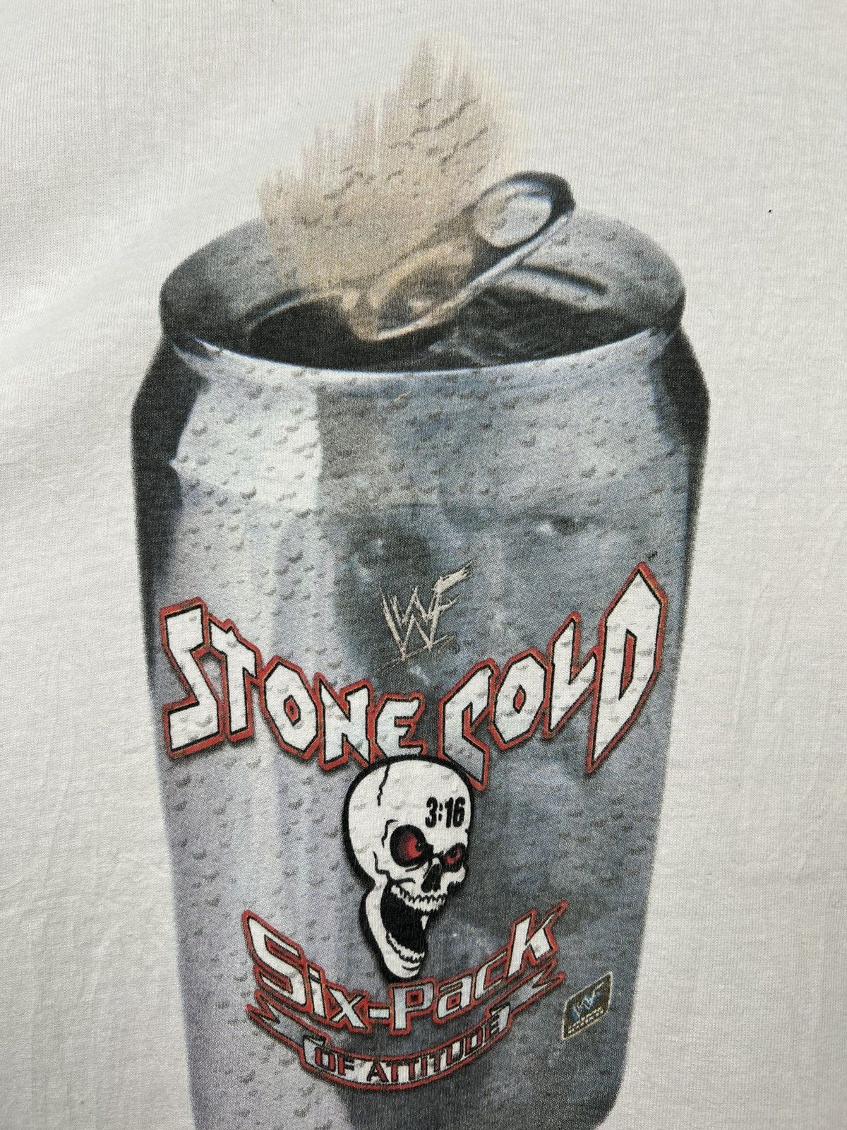 Vintage × WWE Vintage Wwe Wwf Stone Cold Six-Pack of Attitude 2000 Shirt Size US XL / EU 56 / 4 - 4 Thumbnail
