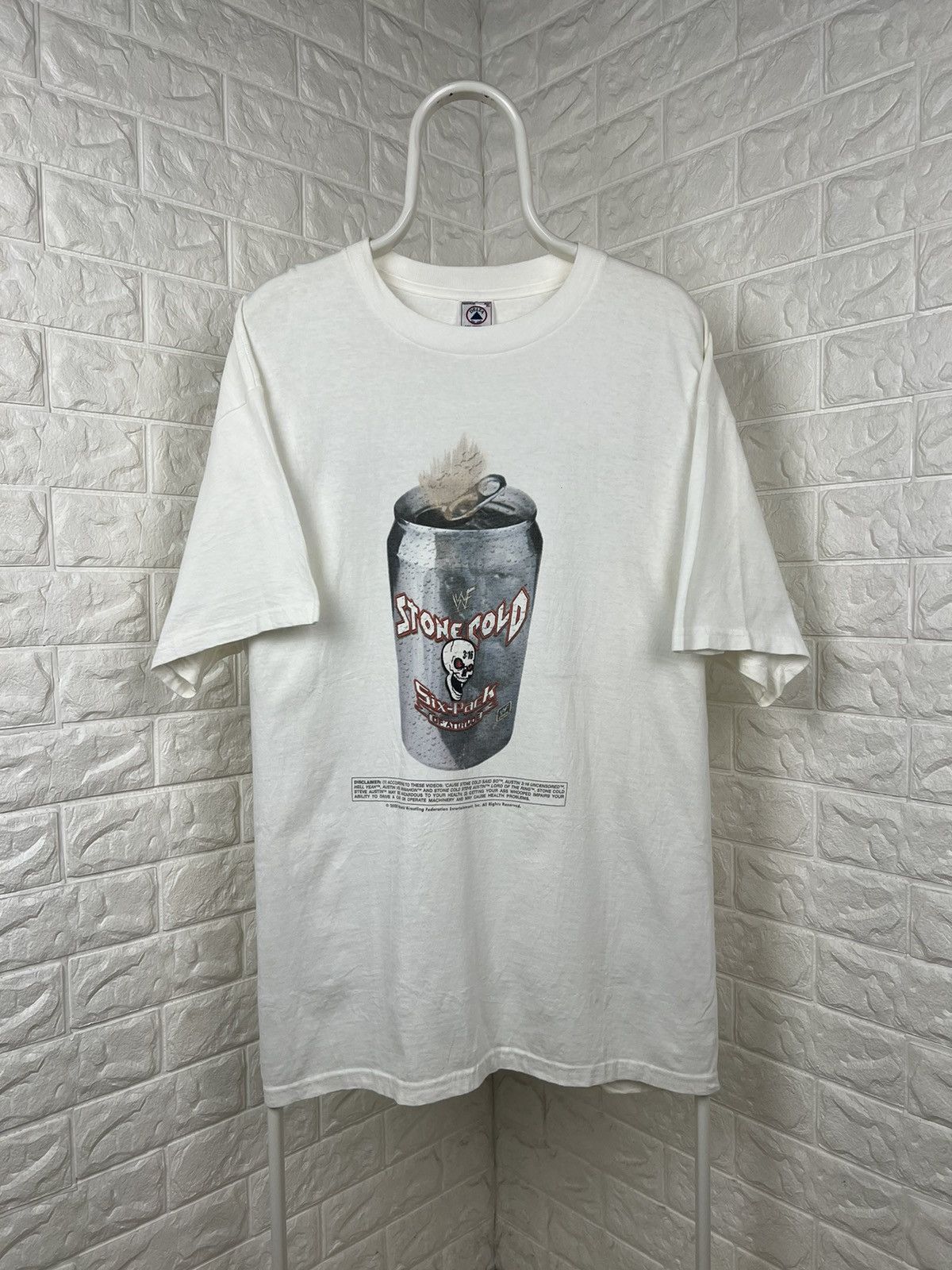 Vintage × WWE Vintage Wwe Wwf Stone Cold Six-Pack of Attitude 2000 Shirt Size US XL / EU 56 / 4 - 1 Thumbnail