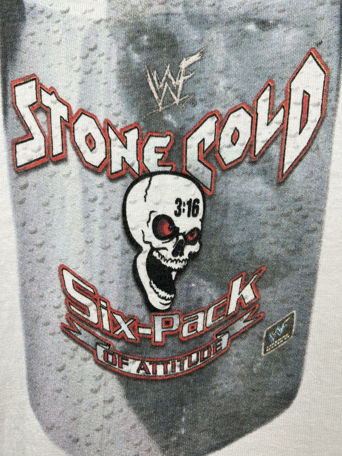 Vintage × WWE Vintage Wwe Wwf Stone Cold Six-Pack of Attitude 2000 Shirt Size US XL / EU 56 / 4 - 3 Thumbnail